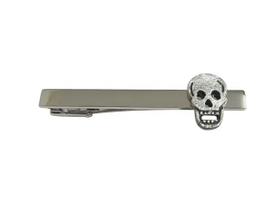 Flat Skull Square Tie Clip