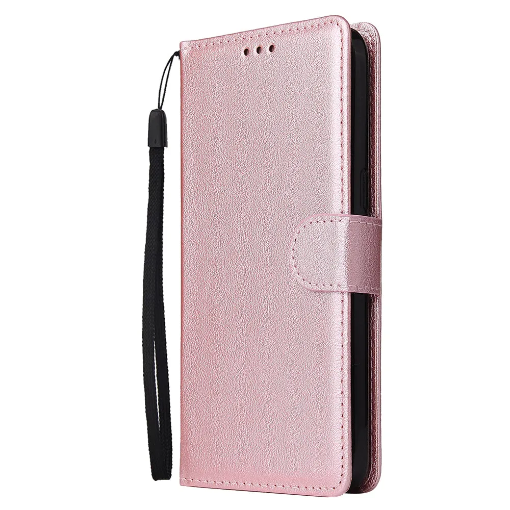For OPPO Realme 3 pro Flip-type Leather Protective Phone Case with 3 Card Position Buckle Design Phone Cover  brown