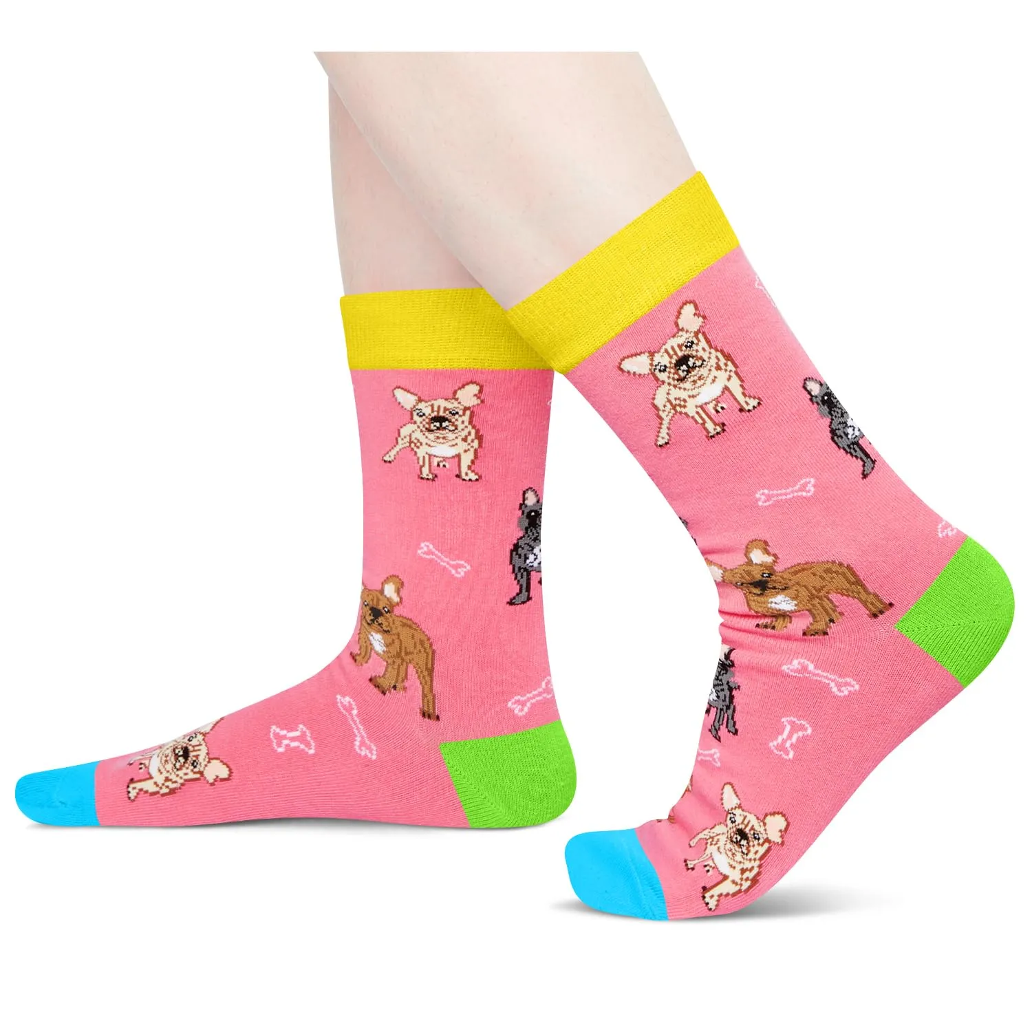 French Bulldog Gifts for Women Men - Novelty French Bulldog Socks Crazy Silly Fun Socks