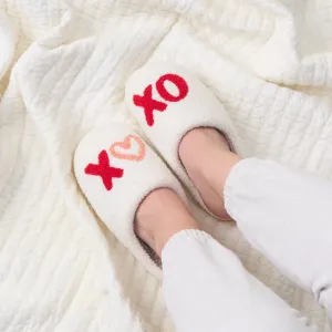Fuzzy XOXO Slippers