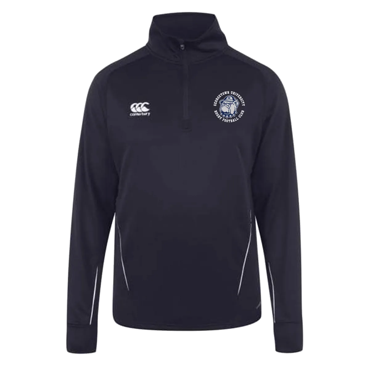 Georgetown University RFC Canterbury Team 1/4 Zip Mid Layer Rugby Training Top