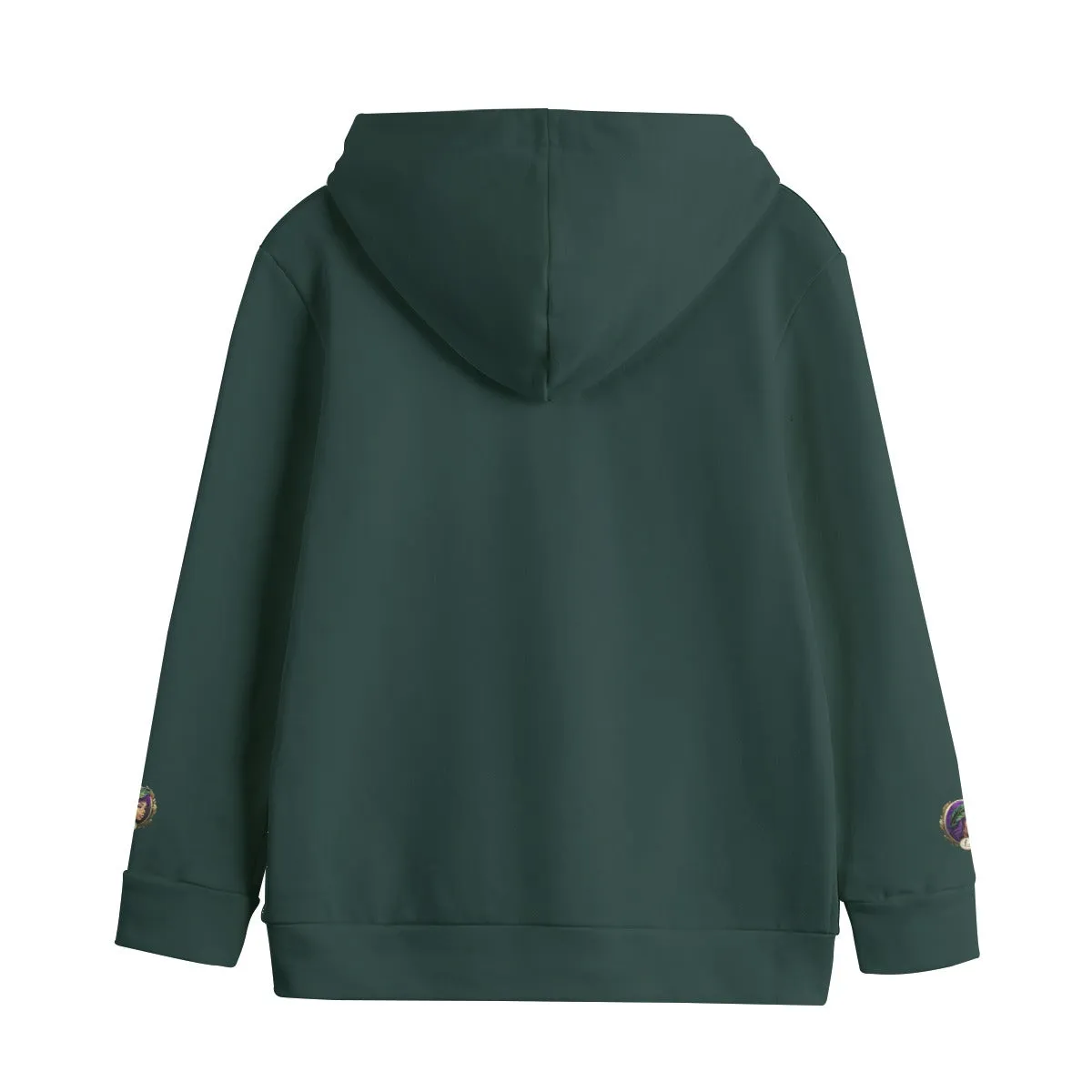 Glam Cute Kid's Pullover Hoodie | Dark Green