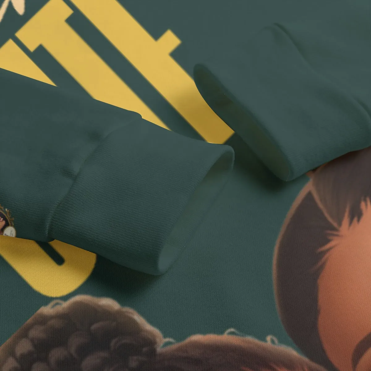 Glam Cute Kid's Pullover Hoodie | Dark Green