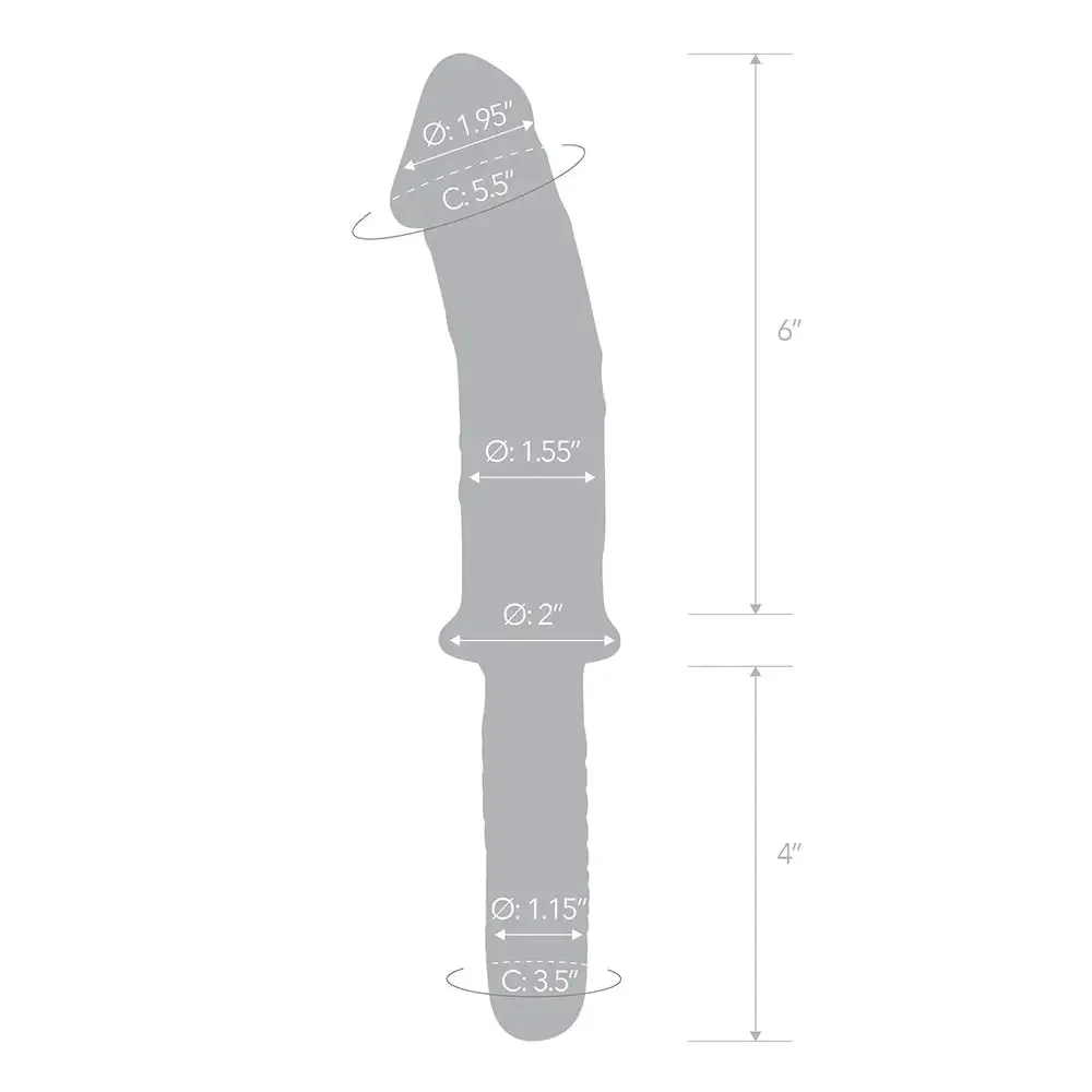 Glas Realistic Dildo with Handle