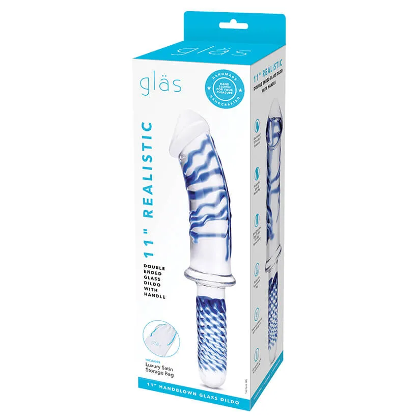 Glas Realistic Dildo with Handle