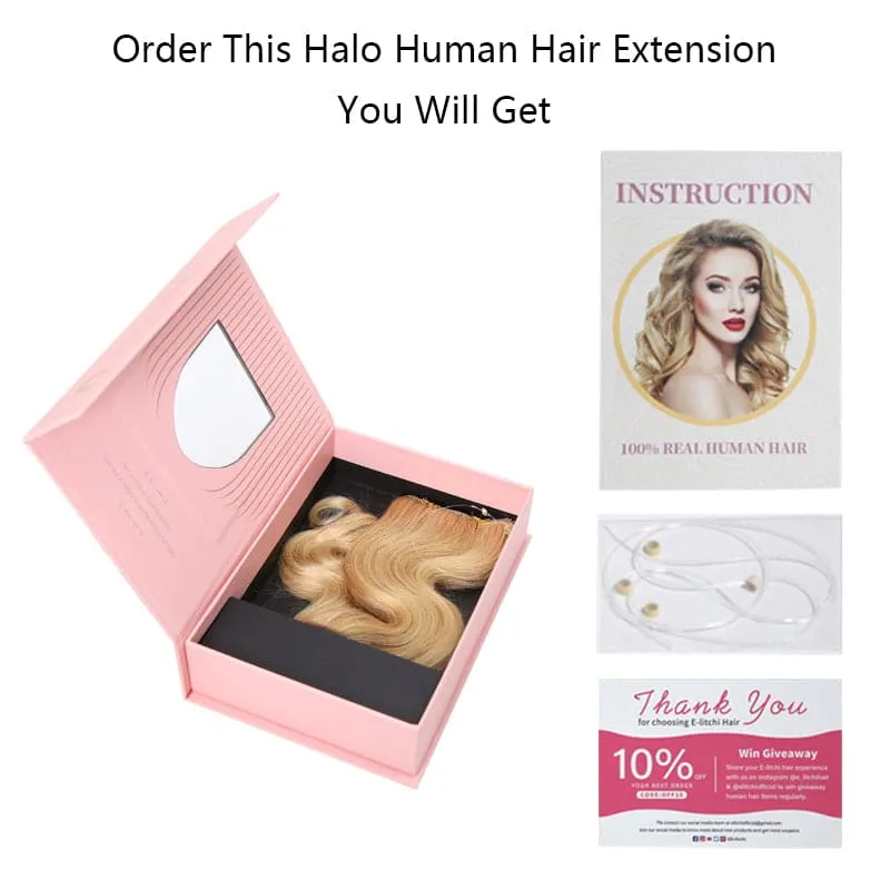 Halo Extensions 16"-24" For Extra Length & Volume Body Wave Light Volume All Shades