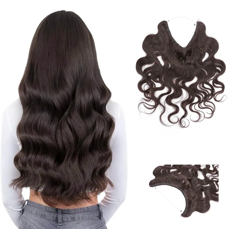 Halo Extensions 16"-24" For Extra Length & Volume Body Wave Light Volume All Shades