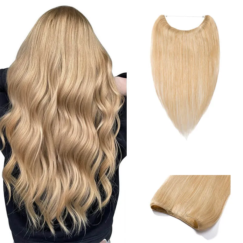 Halo Human Hair Extensions Light Volume All Shades