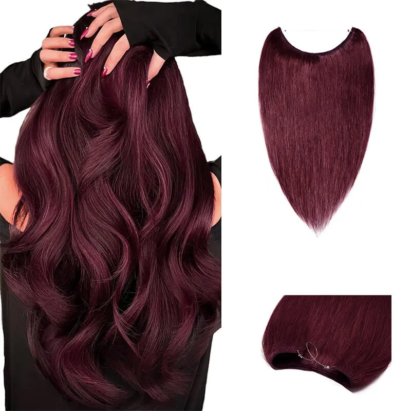 Halo Human Hair Extensions Light Volume All Shades