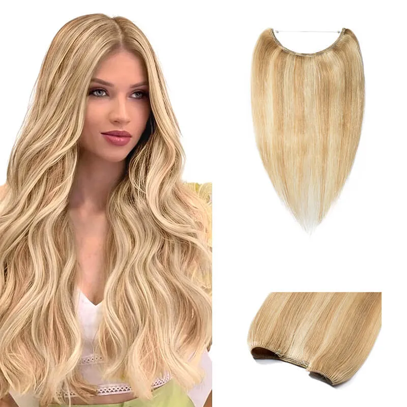 Halo Human Hair Extensions Light Volume All Shades