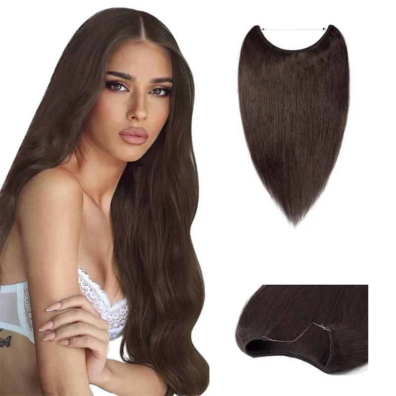Halo Human Hair Extensions Light Volume All Shades