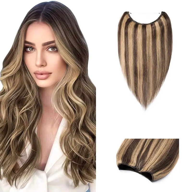 Halo Human Hair Extensions Light Volume All Shades