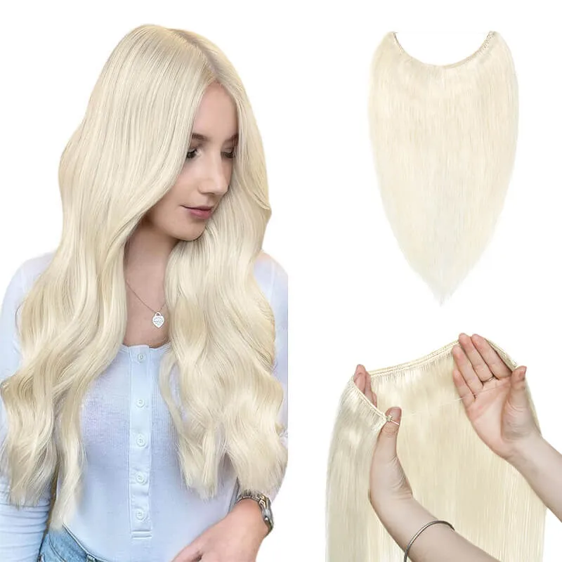 Halo Human Hair Extensions Light Volume All Shades
