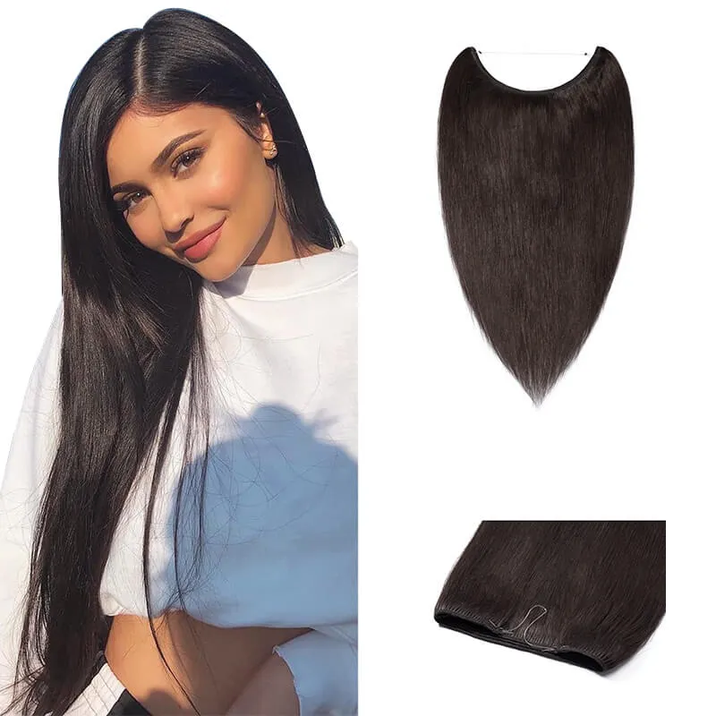 Halo Human Hair Extensions Light Volume All Shades