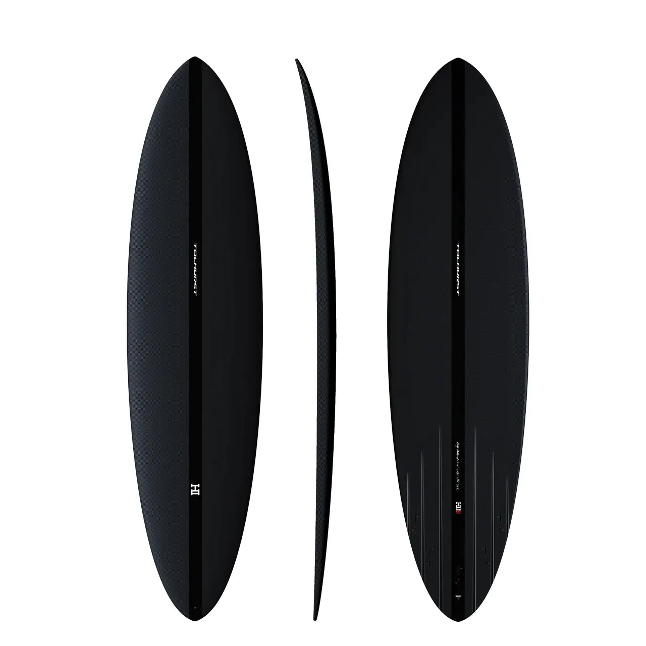 HARLEY INGLEBY | TOLHURST MID 6 THUNDERBOLT BLACK - CARBON 7'0" 40.6L FCS II
