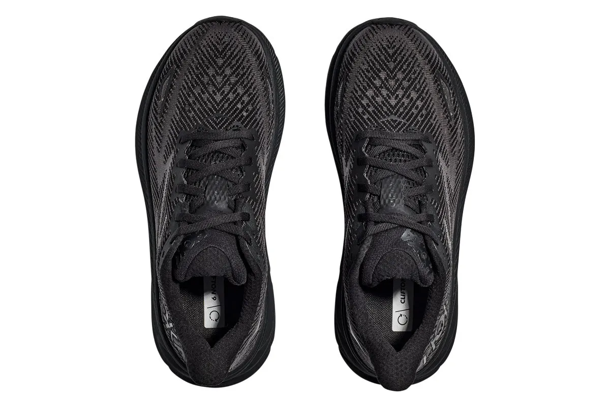 Hoka Clifton 9 B Black/Black Womens