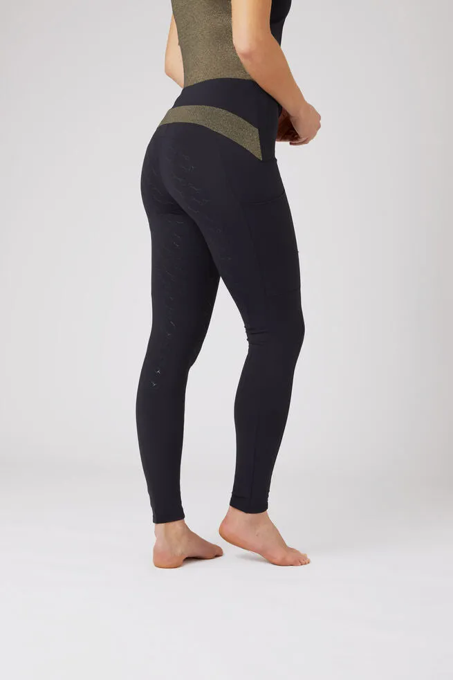 Horze Sagira FG Ladies Tights Very Dark Blue