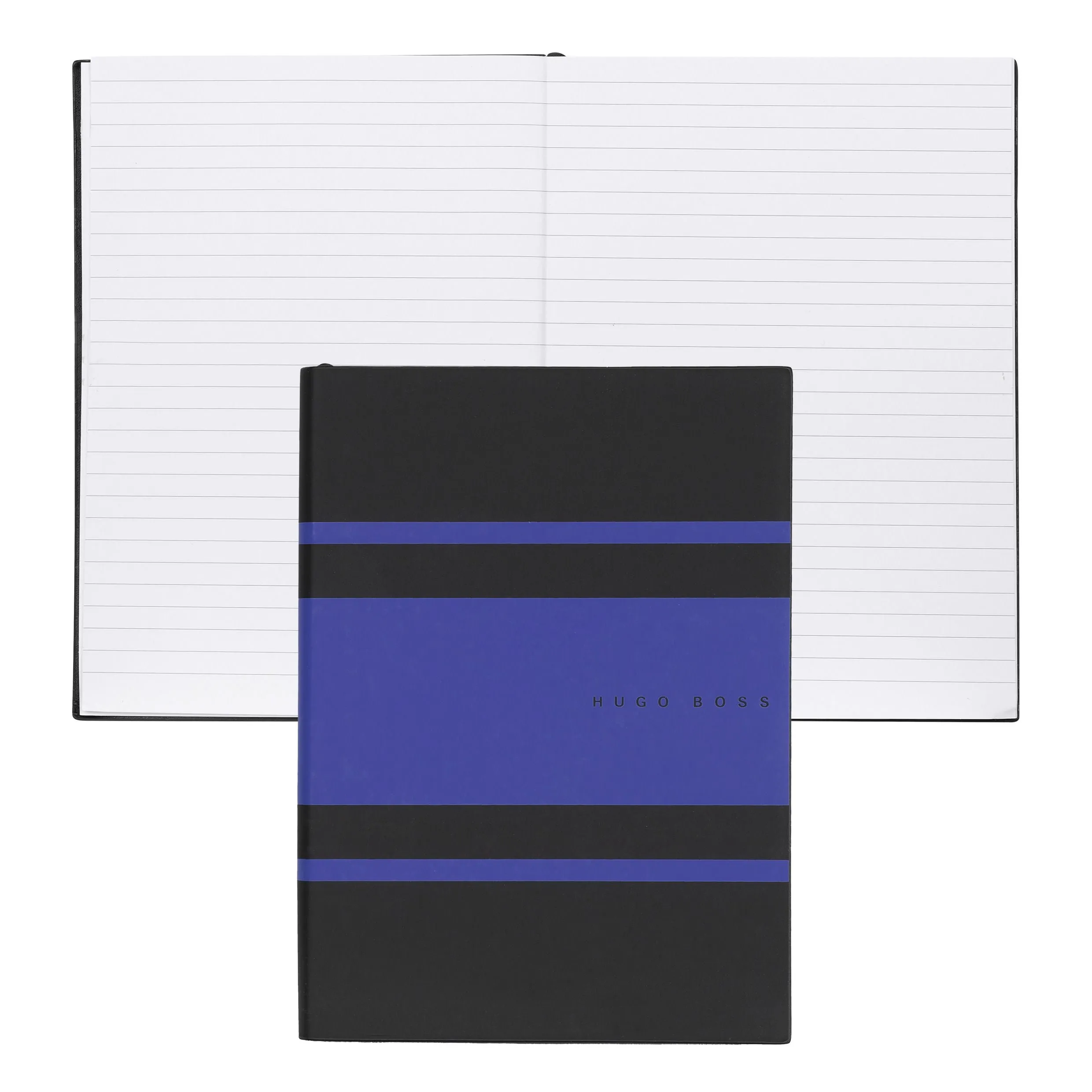 HUGO BOSS HNH127LL-Notebook A5 Essential Gear Matrix Blue Lined
