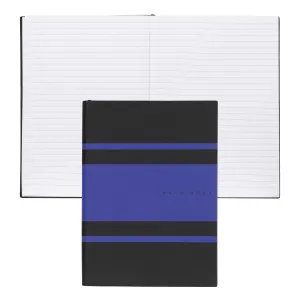 HUGO BOSS HNH127LL-Notebook A5 Essential Gear Matrix Blue Lined