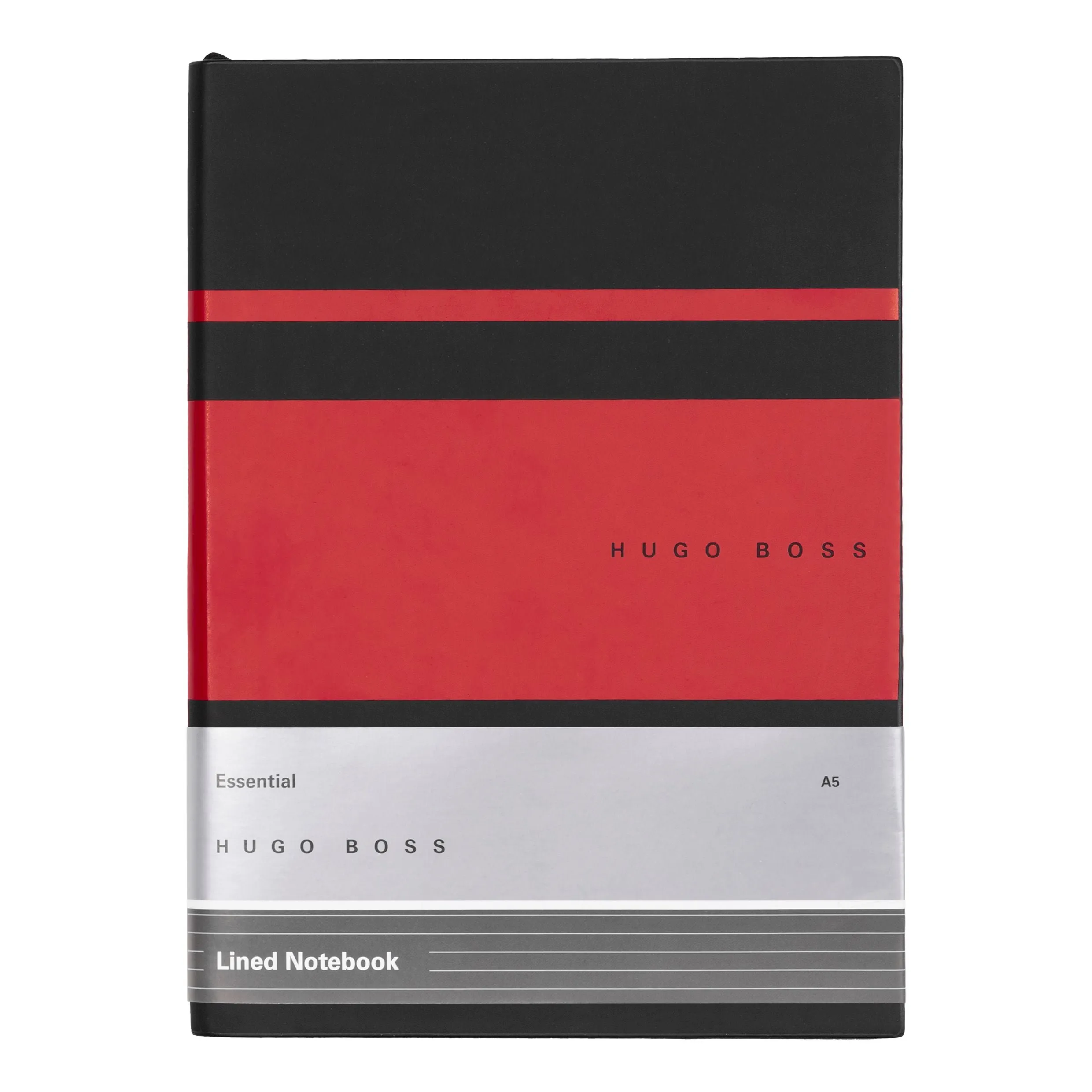HUGO BOSS HNH127PL-Notebook A5 Essential Gear Matrix Red Lined