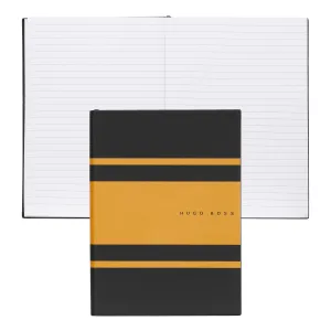 HUGO BOSS HNH127SL-Notebook A5 Essential Gear Matrix Yellow Lined