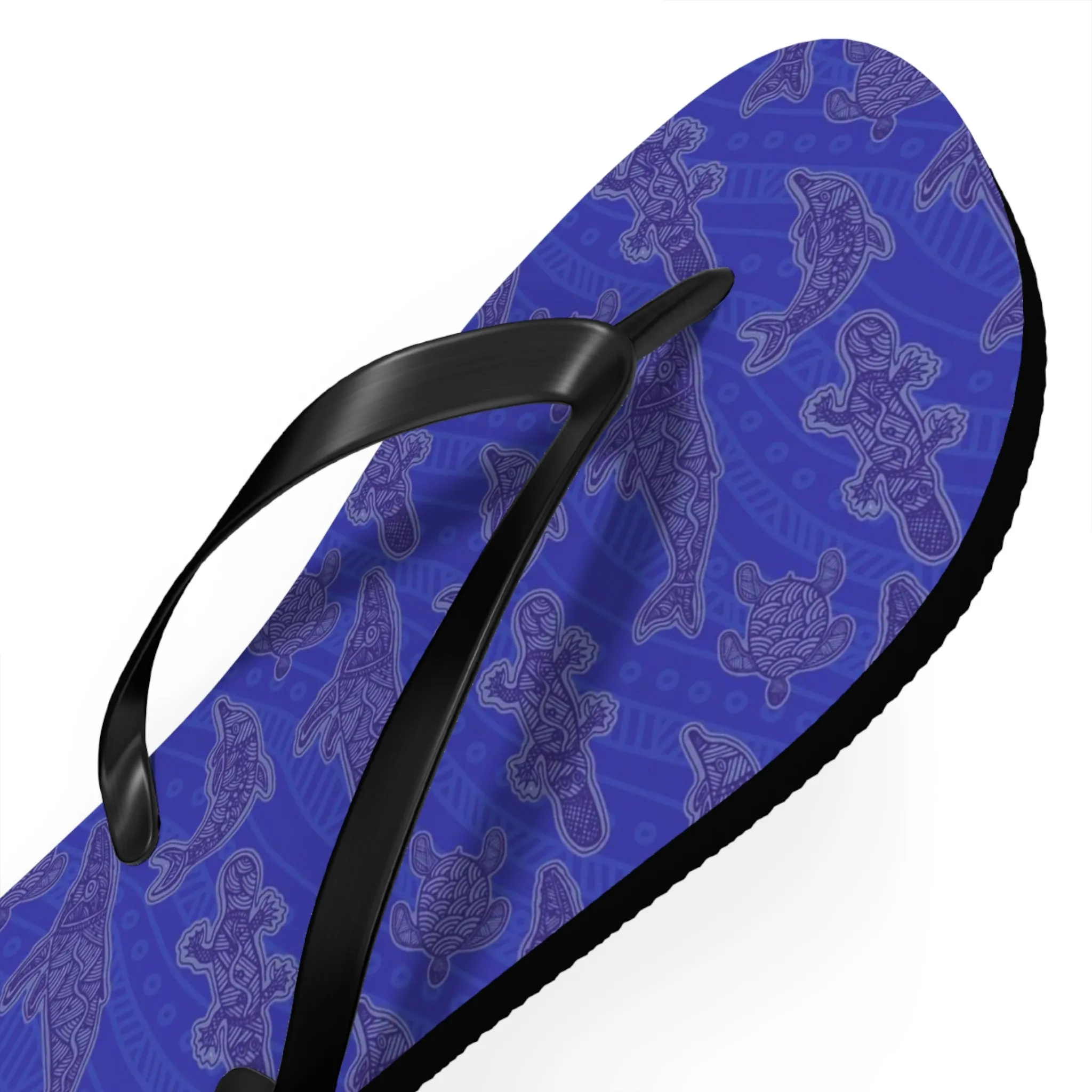 I Love Indigenous | Comfortable Flip Flops | Unisex | Blue