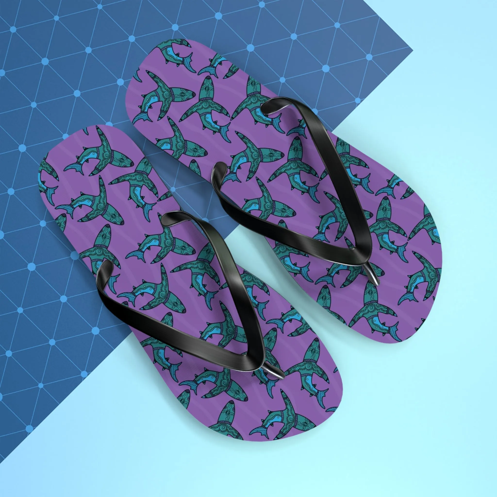 I Love Indigenous | Comfortable Flip Flops | Unisex | Purple