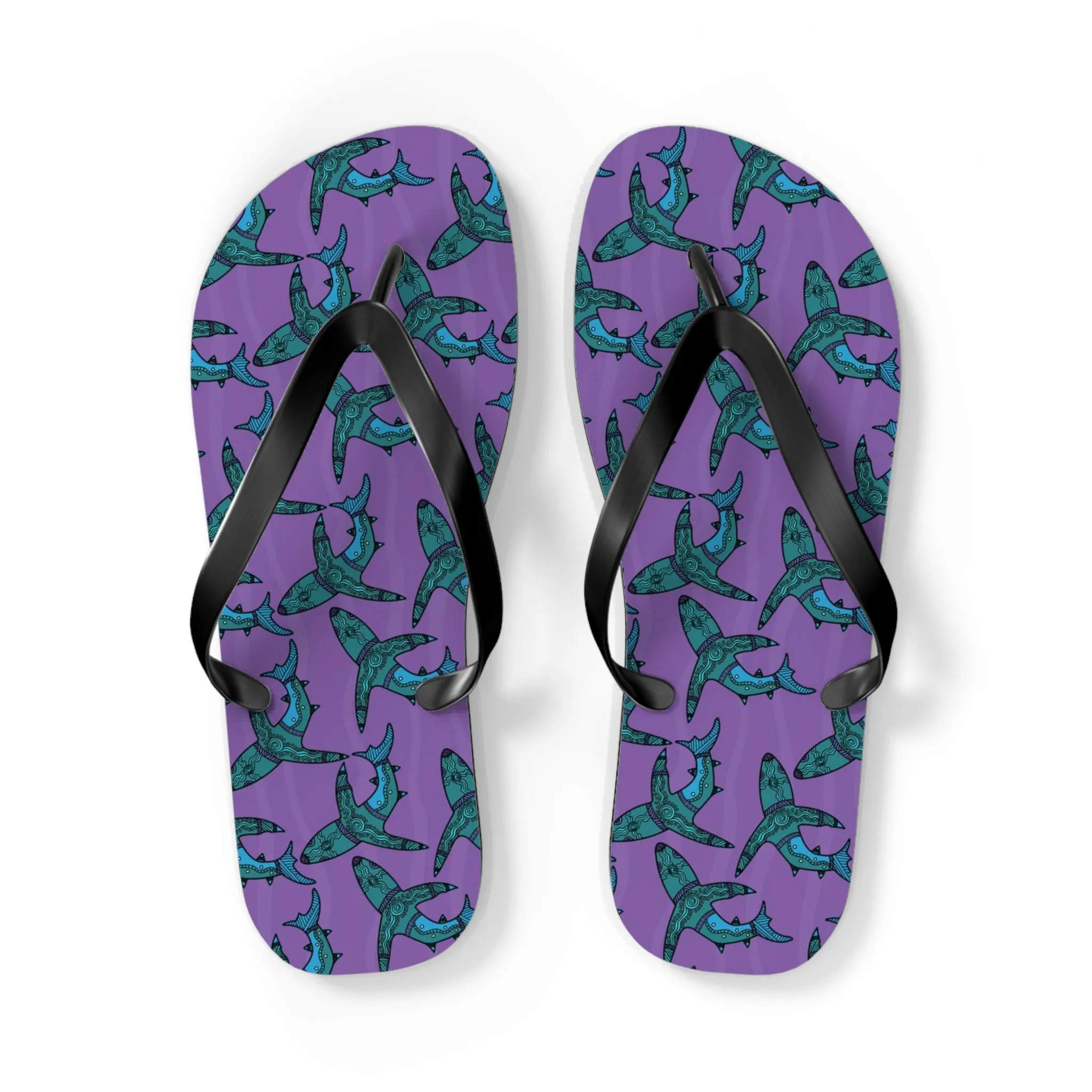 I Love Indigenous | Comfortable Flip Flops | Unisex | Purple