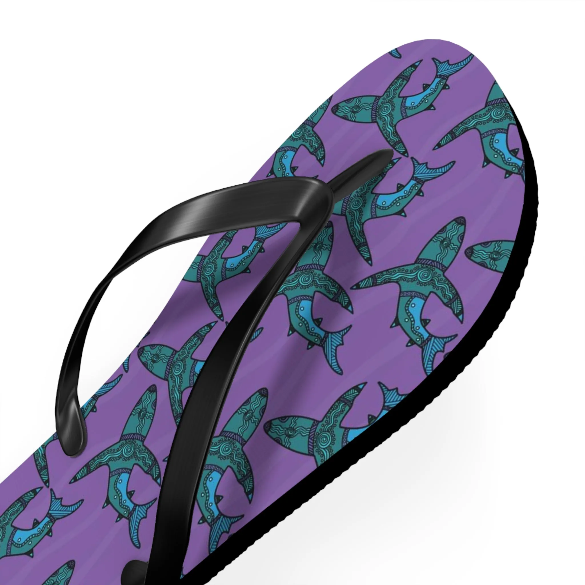 I Love Indigenous | Comfortable Flip Flops | Unisex | Purple