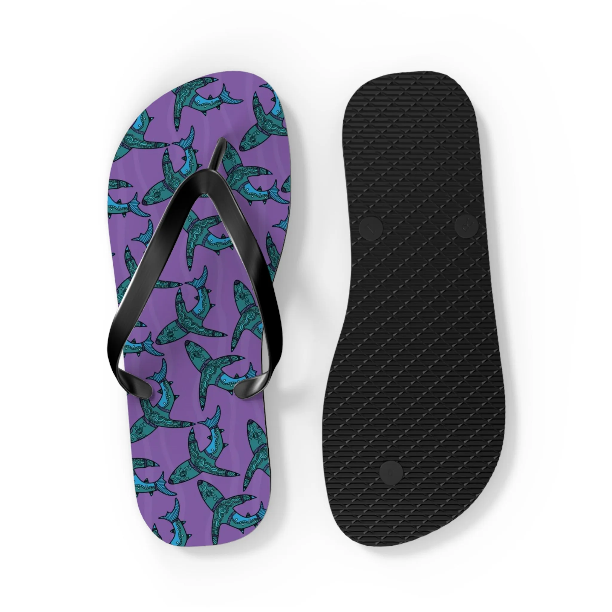 I Love Indigenous | Comfortable Flip Flops | Unisex | Purple