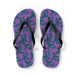 I Love Indigenous | Comfortable Flip Flops | Unisex | Purple