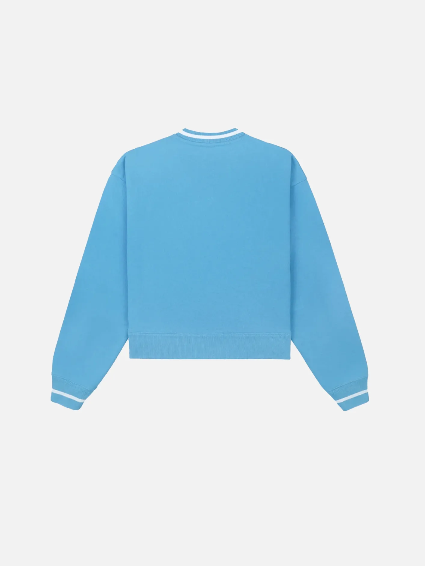 Italic Logo Embroidered V-Neck Sweater - Malibu