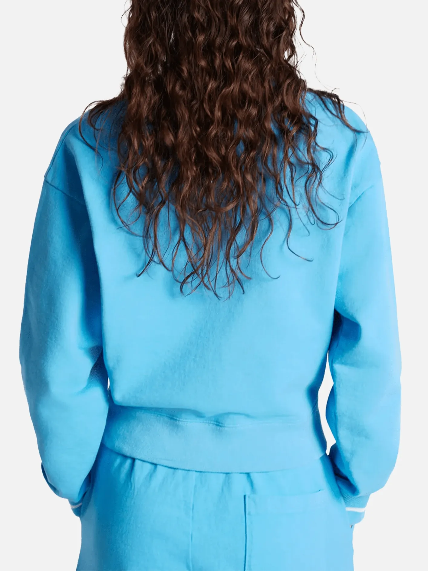 Italic Logo Embroidered V-Neck Sweater - Malibu