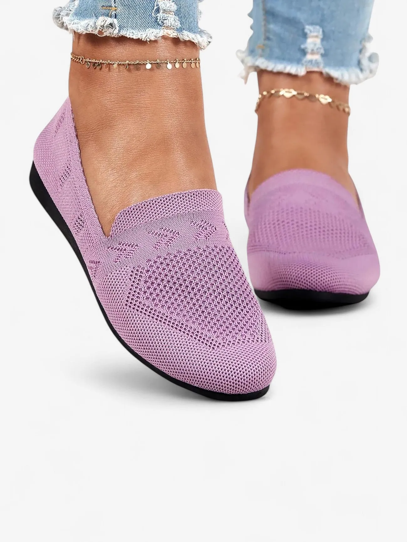 Jada | Women's Casual Breathable Slip On Walking Flats Loafers