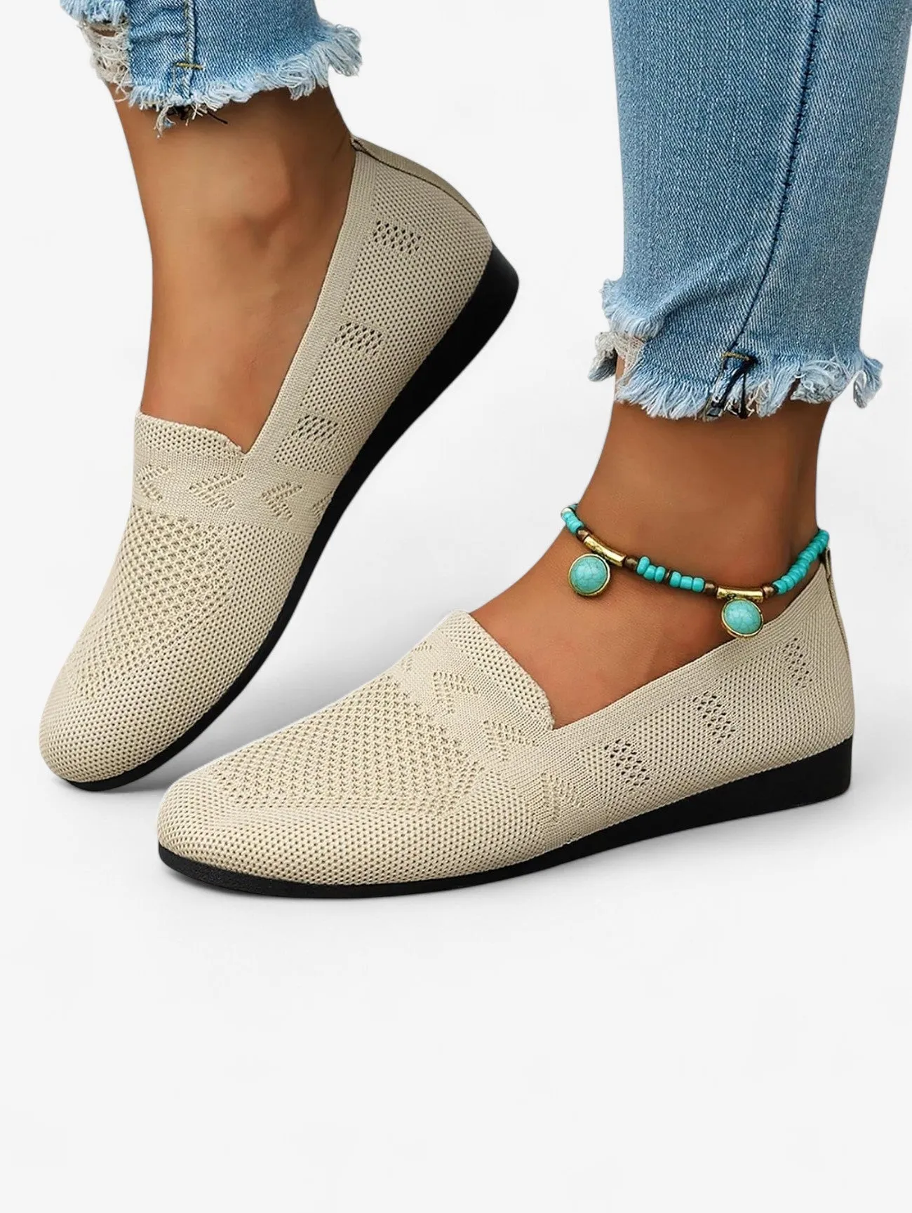 Jada | Women's Casual Breathable Slip On Walking Flats Loafers