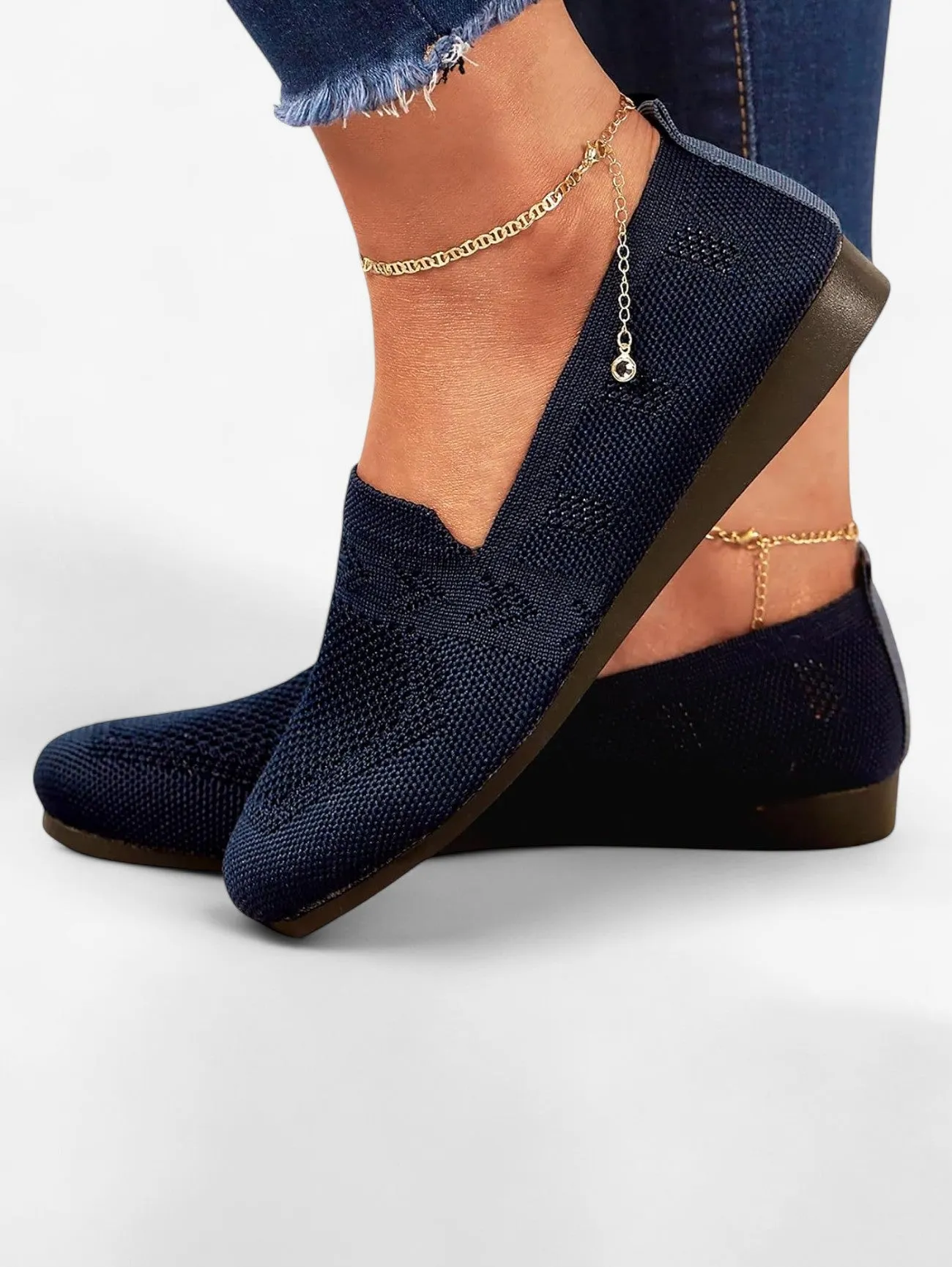 Jada | Women's Casual Breathable Slip On Walking Flats Loafers