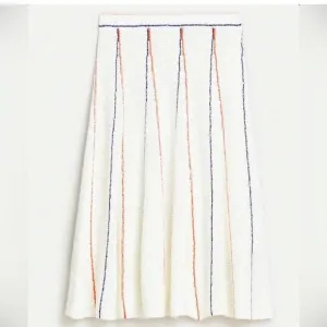 J.Crew Flared Striped Sweater Skirt – XS, Navy and Orange Stripe