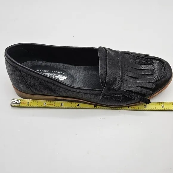 Jeffrey Campbell Free People collaboration flats with fringe detail 6.5