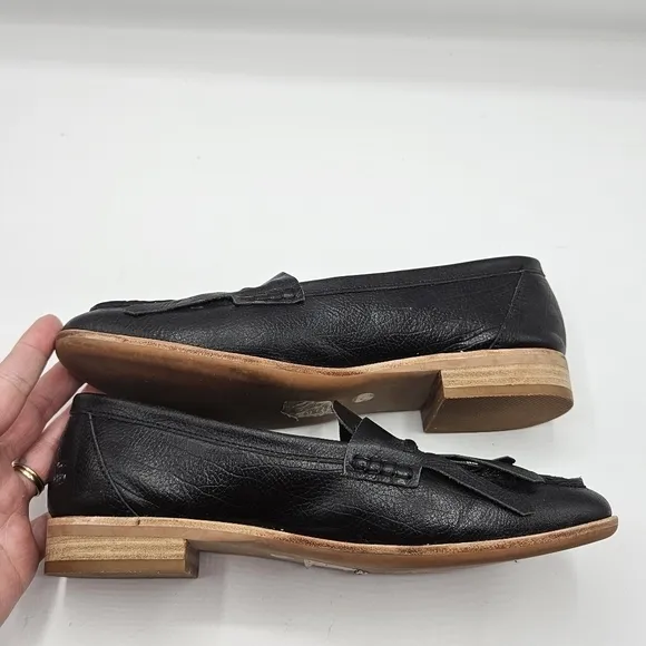 Jeffrey Campbell Free People collaboration flats with fringe detail 6.5