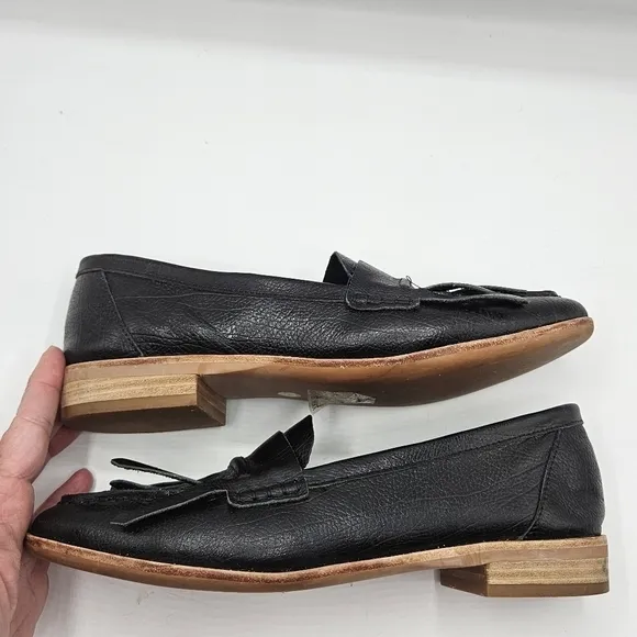 Jeffrey Campbell Free People collaboration flats with fringe detail 6.5