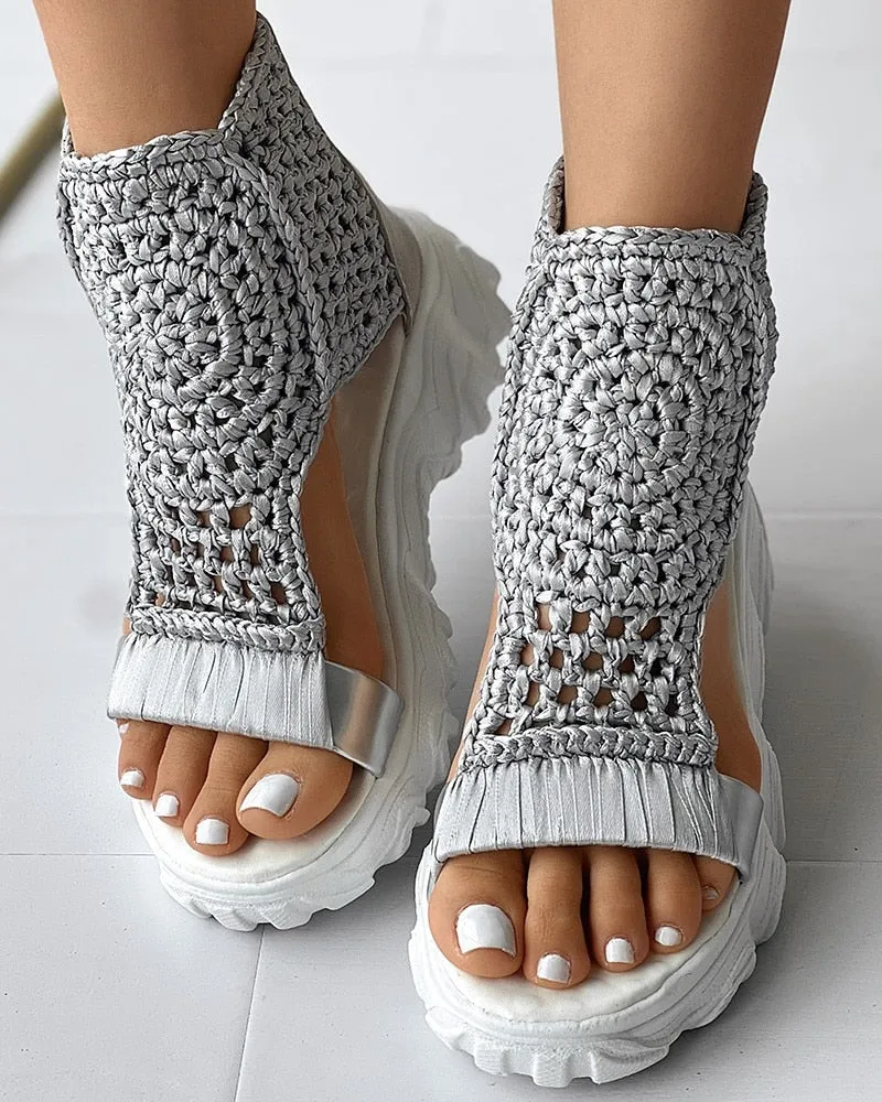 Juana® | Stylish Crochet Wedge Sandals For Women