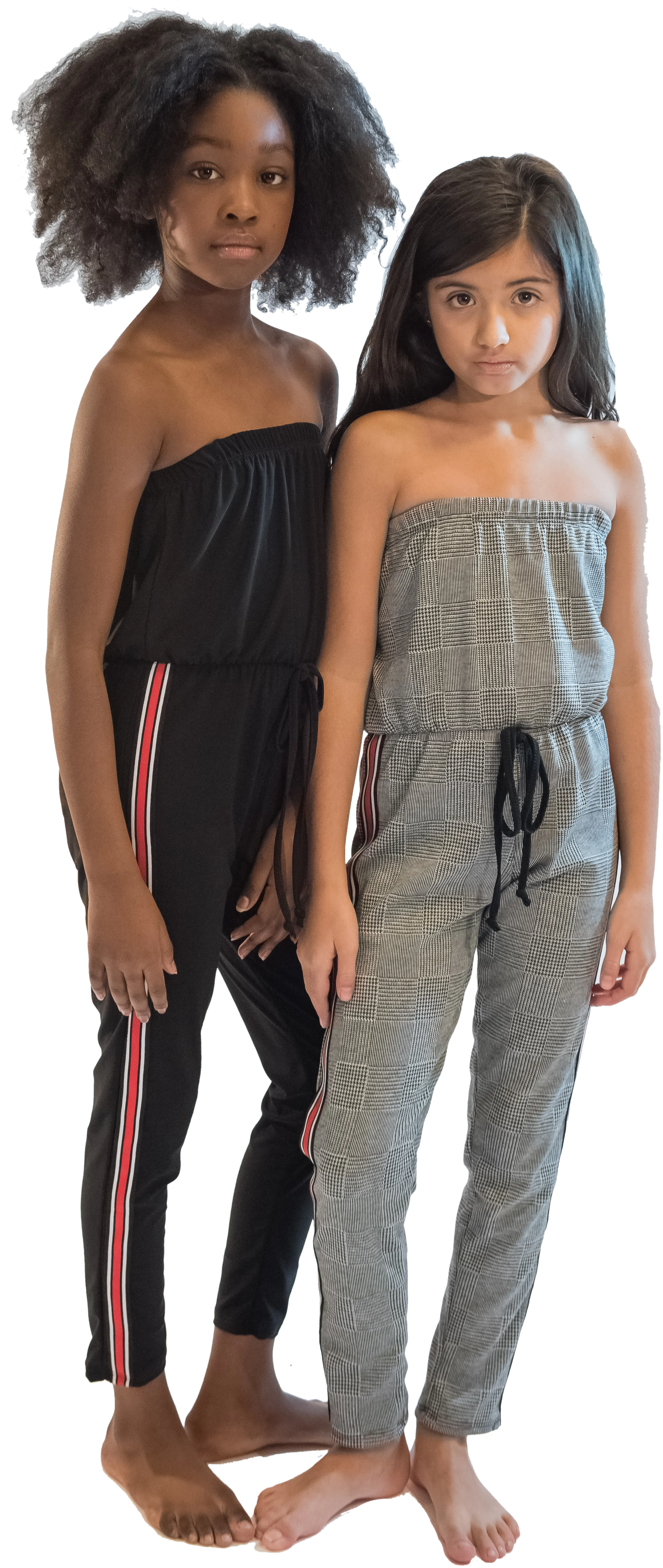 Juniors Black Stripe Side Jumpsuit