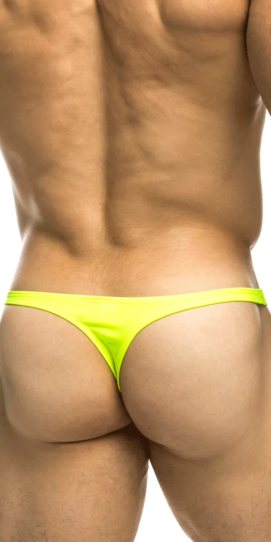 Justin Simon Xsj03 Silky Sexy Thongs Neon Green