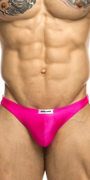 Justin Simon Xsj03 Silky Sexy Thongs Pink