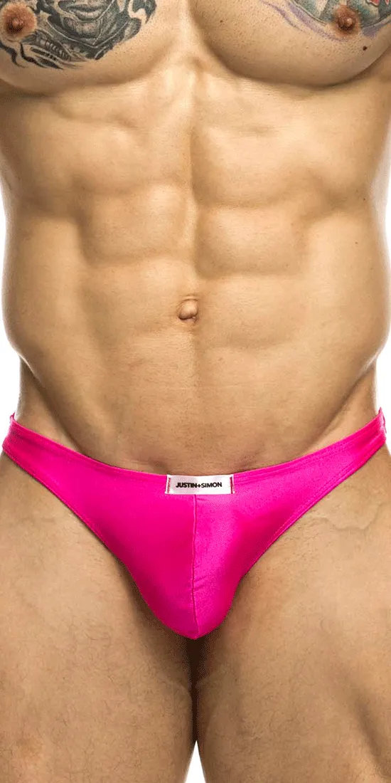Justin Simon Xsj03 Silky Sexy Thongs Pink