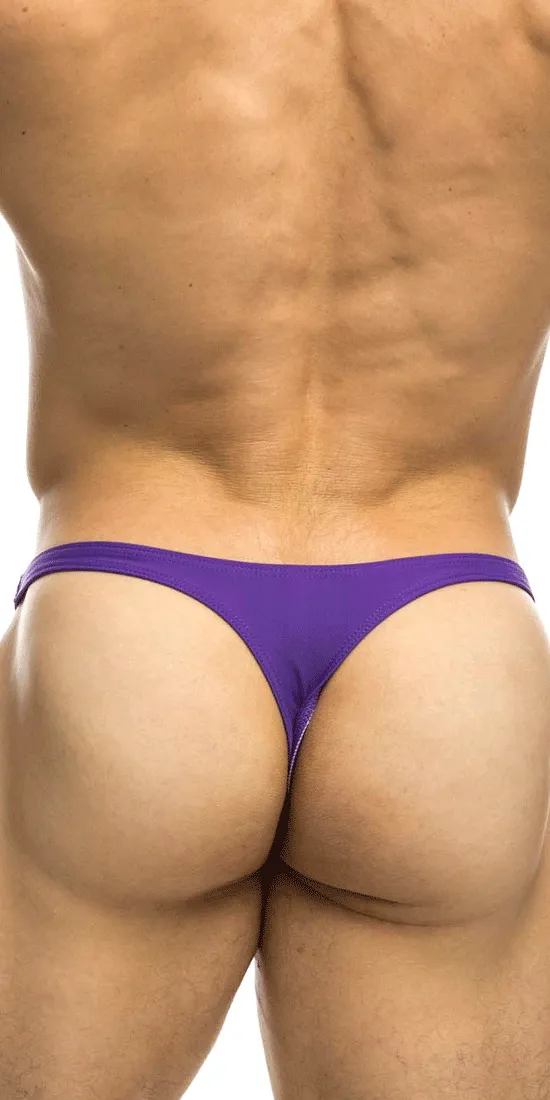 Justin Simon Xsj03 Silky Sexy Thongs Purple