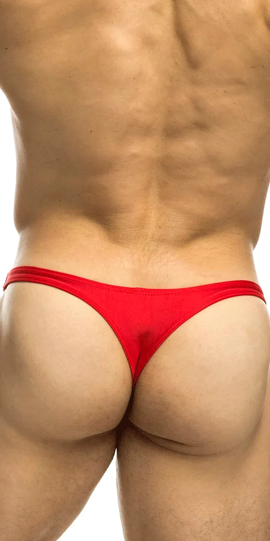 Justin Simon Xsj03 Silky Sexy Thongs Red