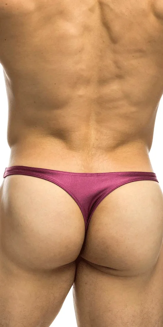 Justin Simon Xsj03 Silky Sexy Thongs Wine