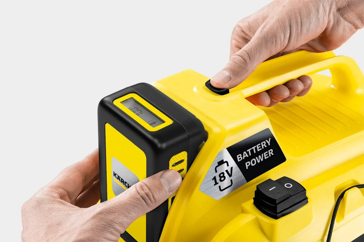 Karcher Battery Wet And Dry Vacuum Cleaner WD 1 Compact Battery Set 1.198-301.0