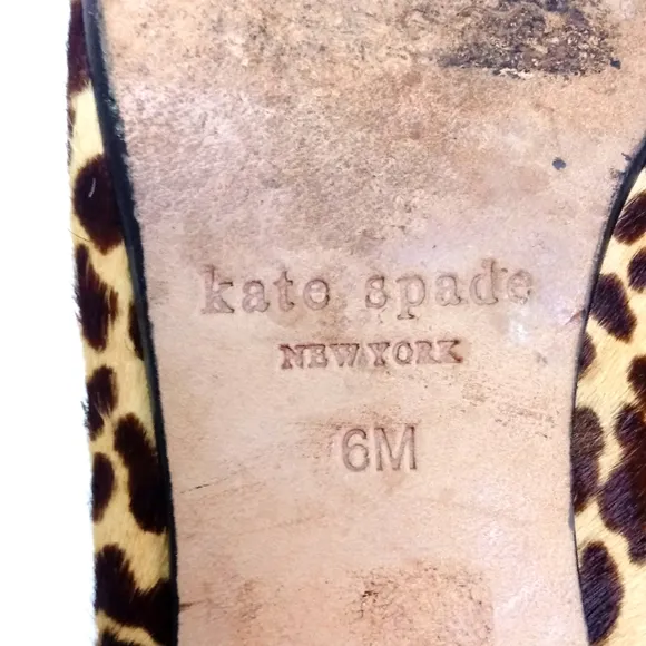 Kate Spade New York Sadie Calf Hair Leopard Flats Size 6